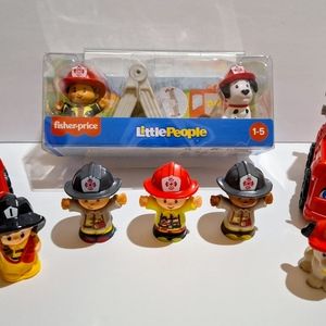 Fisher Price Little People Firetruck/Firemen Set